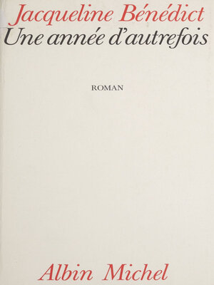 cover image of Une année d'autrefois